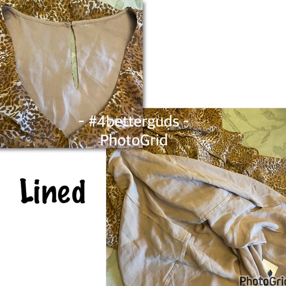 NEW Paige Tia Silk Belted Ruffle Leopard Animal Print Caramel Spice Mini Dress L - Picture 11 of 16